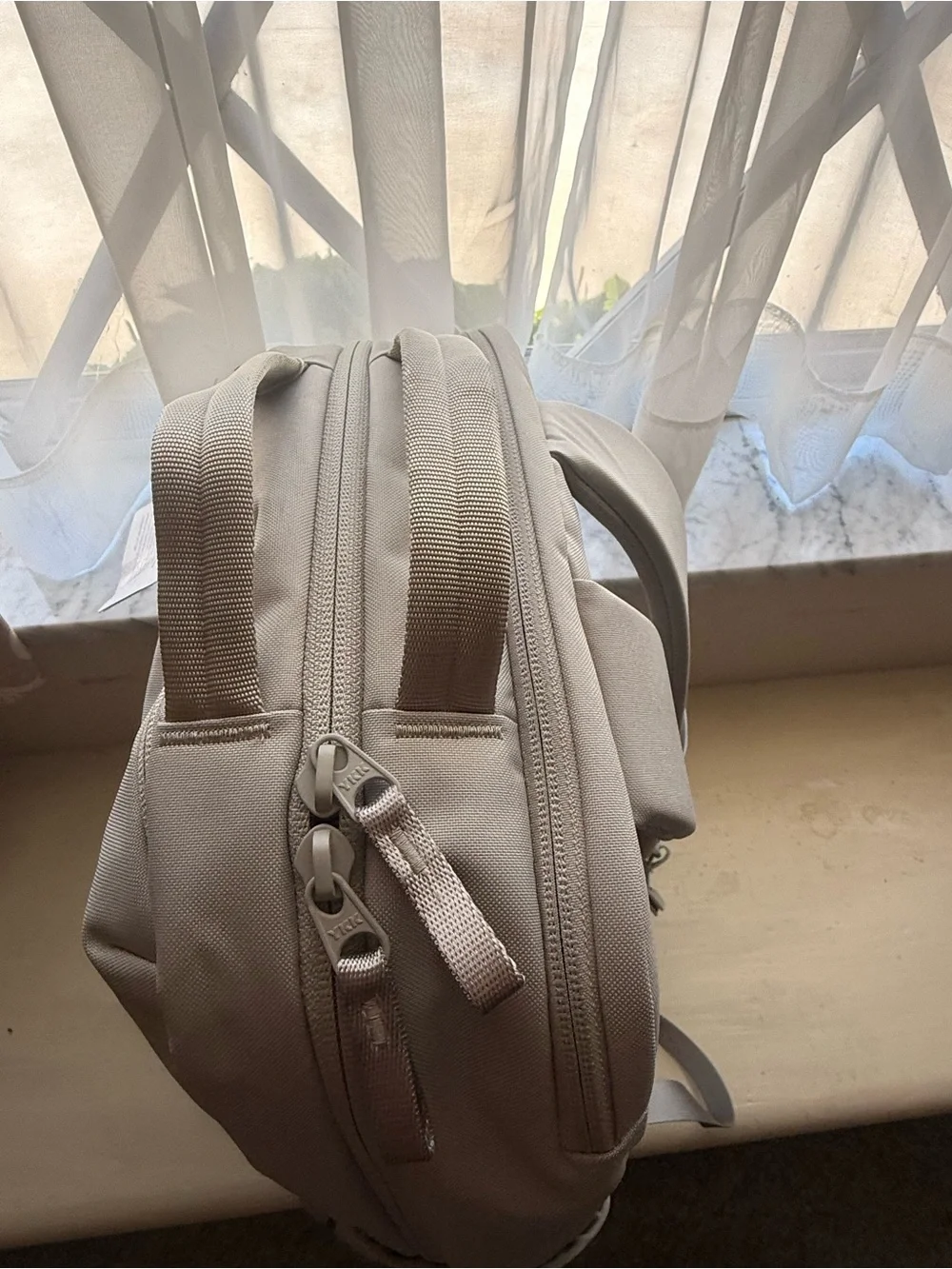 lululemon athletica Gray Double-Zip Backpack